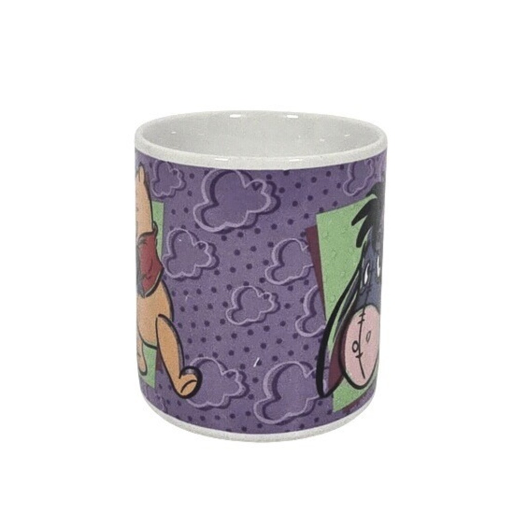 Disney Sakura Winnie the Pooh Eeyore Mug 1997 Purple Vintage Coffee Cup - Picture 4 of 6